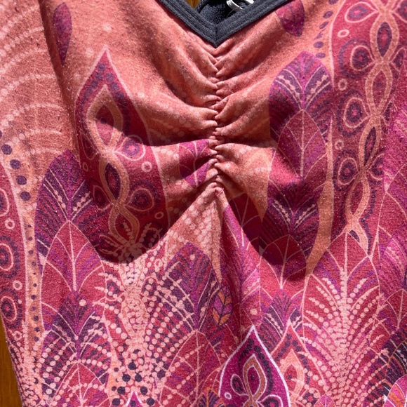 Prana Top Women Small Pink Orange Yoga Boho Sleeveless Tank (Small) - Picture 2 of 8